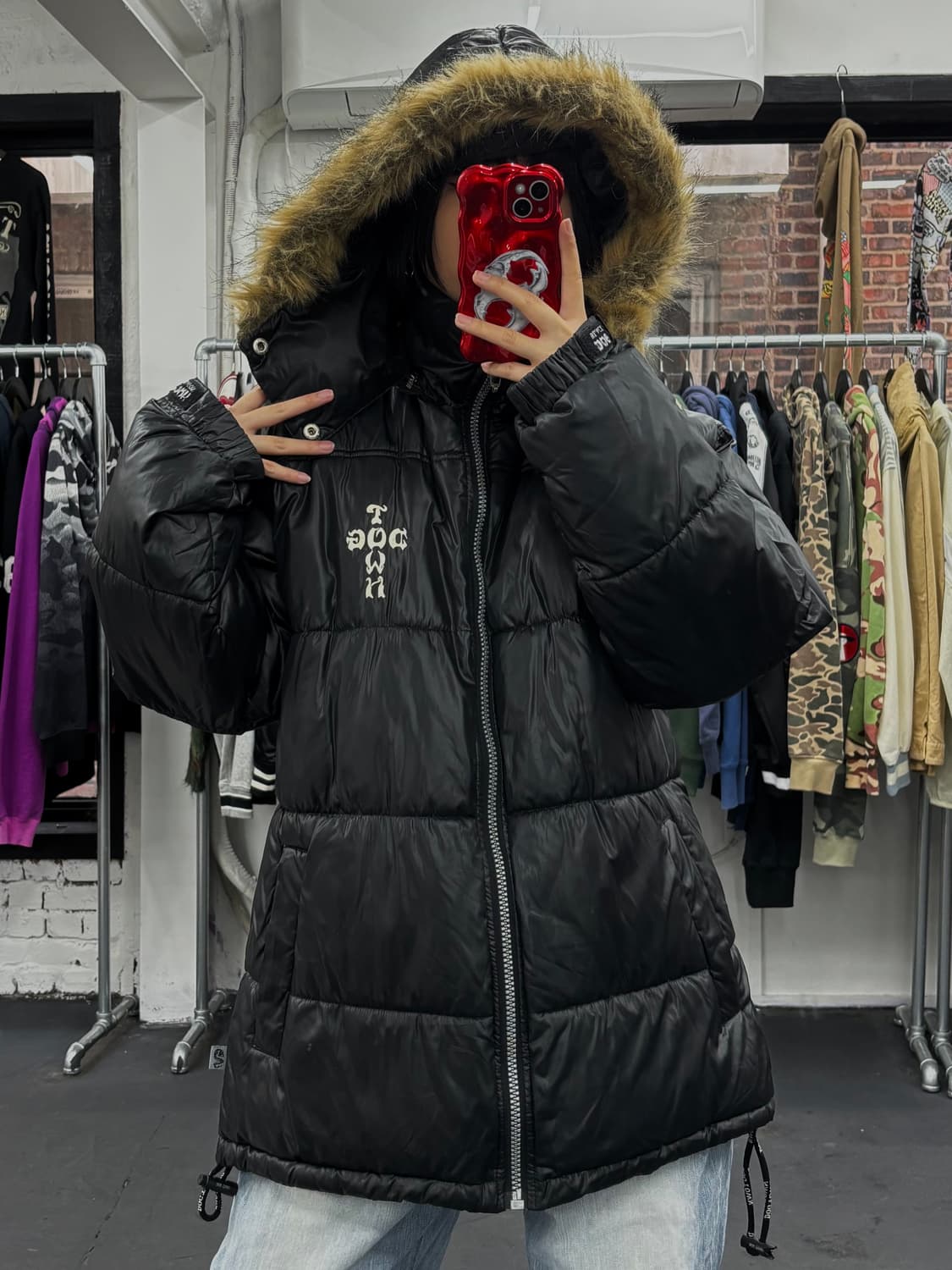 도그타운 블랙드래곤 퍼 후그 패딩 상품이미지3