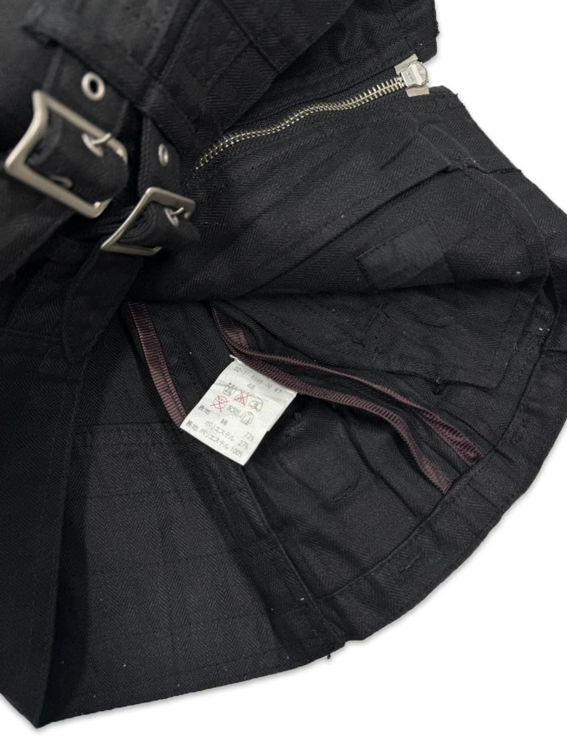 빈티지 A.S.M 블랙 벨트 슬림 라인 라이더 자켓 상품이미지7