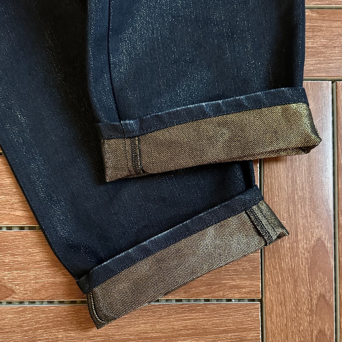 Factotum gold thread detail cotton pants 상품이미지7