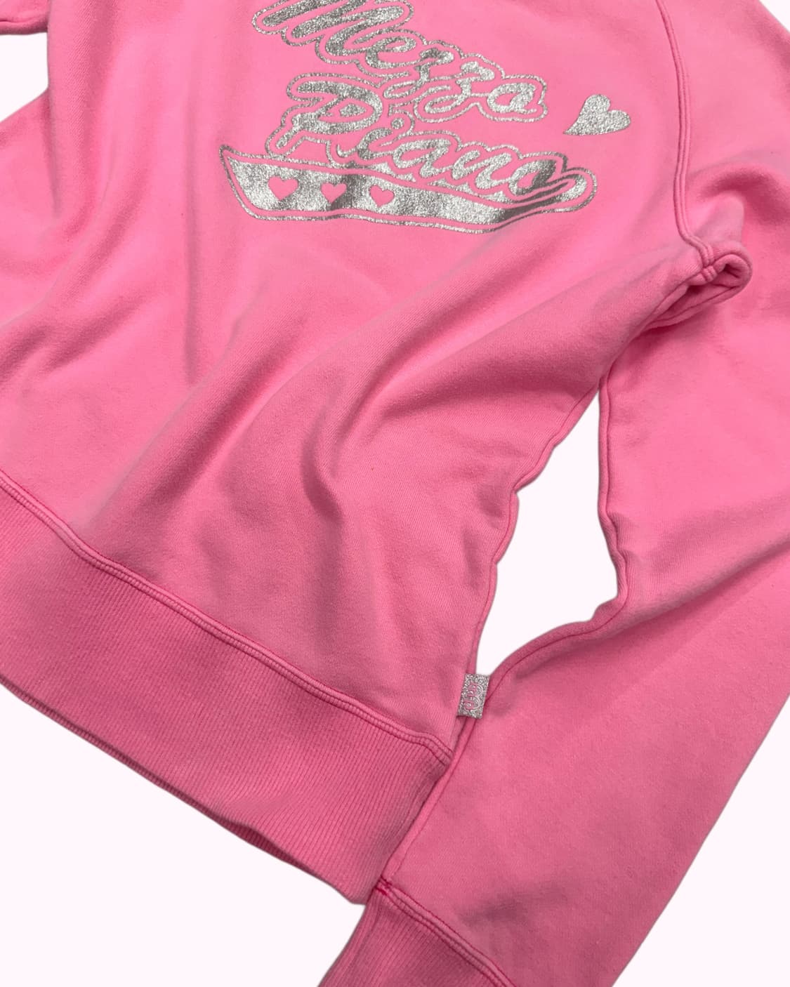 pink glitter logo printing sweatshirt 상품이미지3