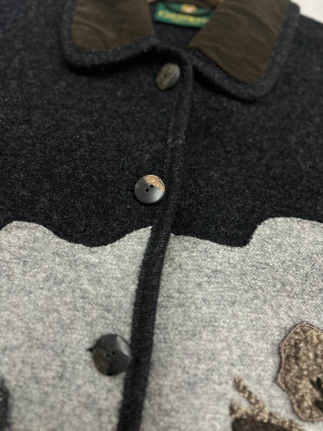 (EU38)기스바인 홀스 아플리케 울 티롤리안 자켓 상품이미지6