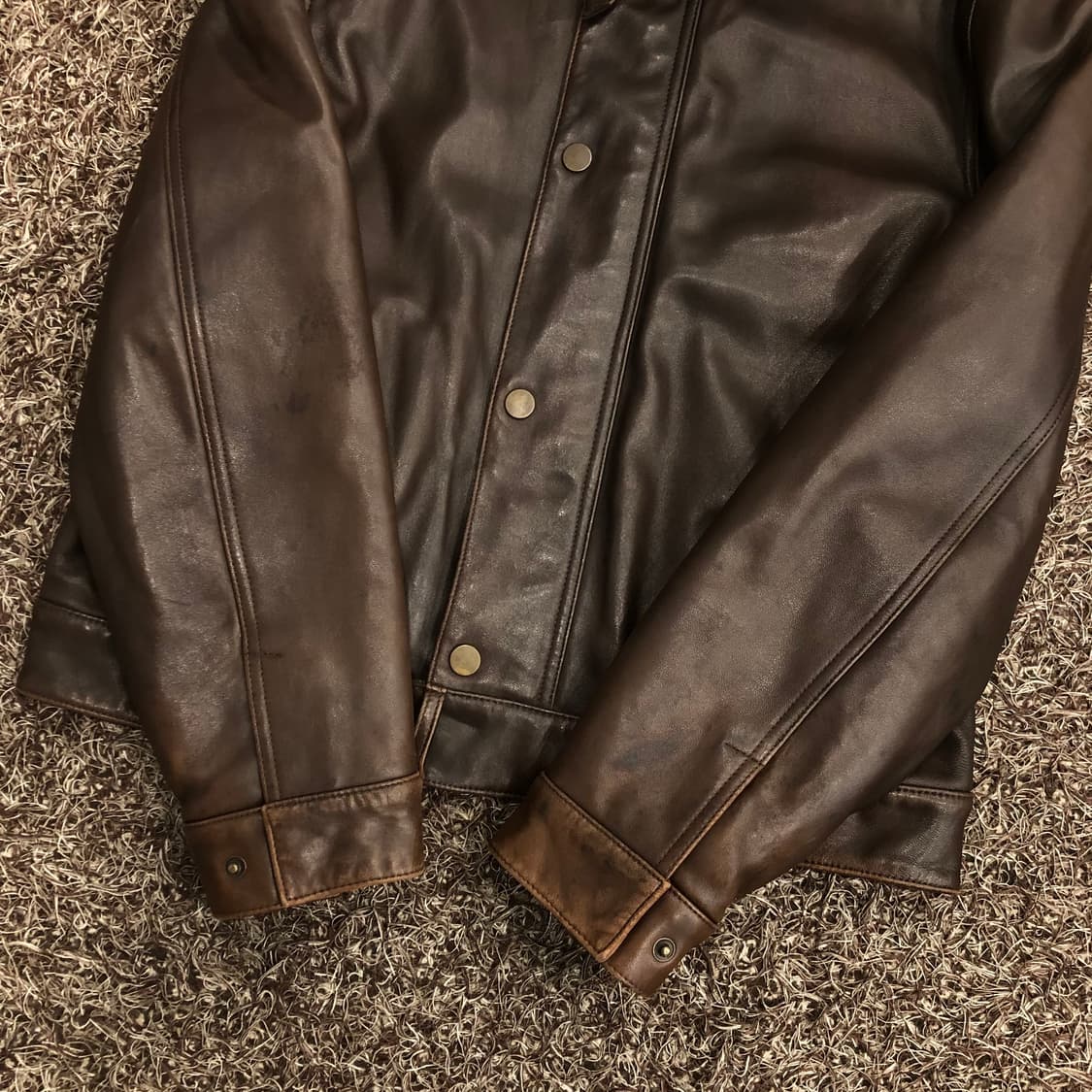 폴로 랄프로렌 양가죽 해링턴 퀄팅 램스킨 레더 자켓 상품이미지4