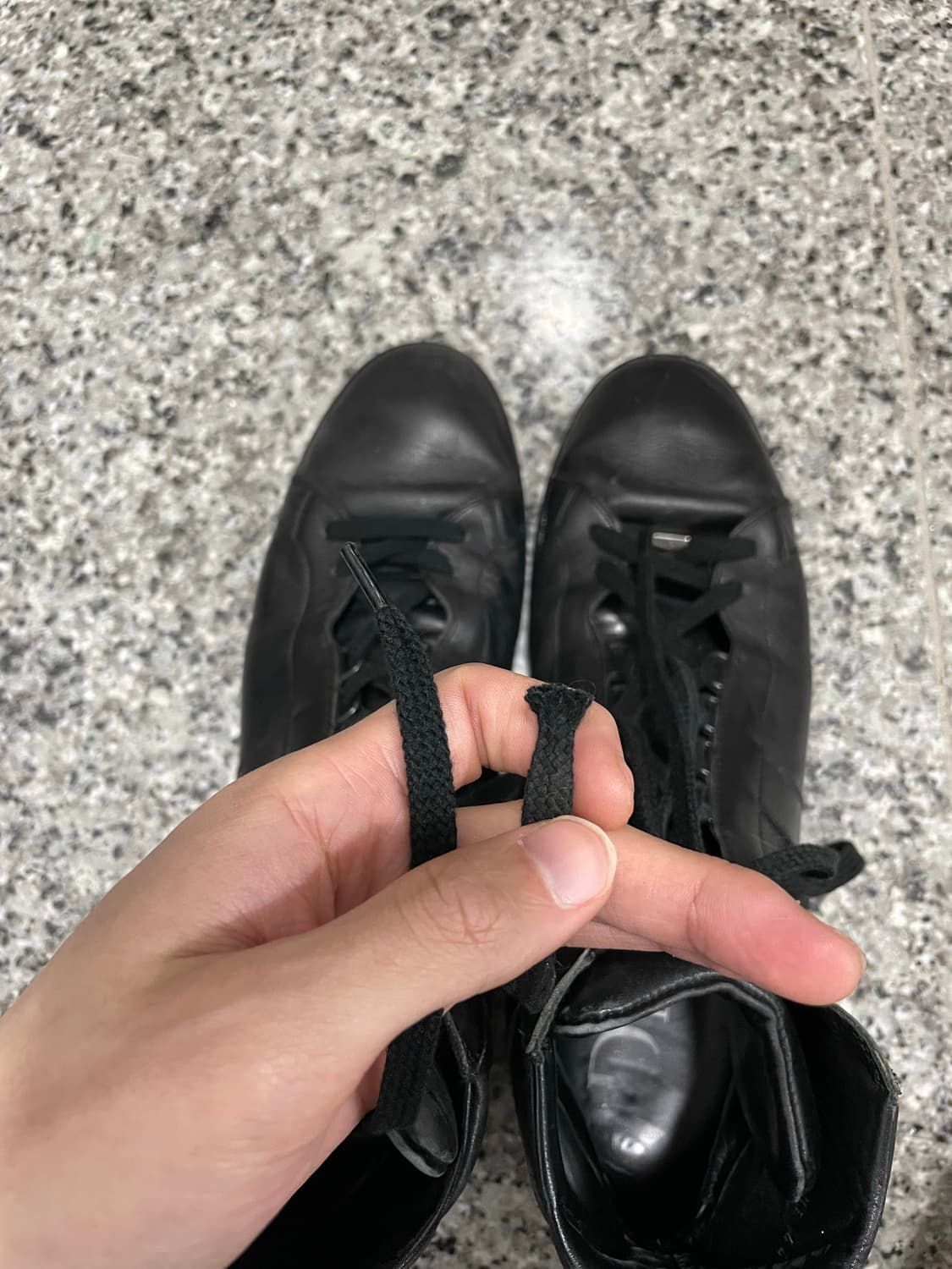 디올옴므04ss스트립 스니커즈 하이탑 블랙 상품이미지5