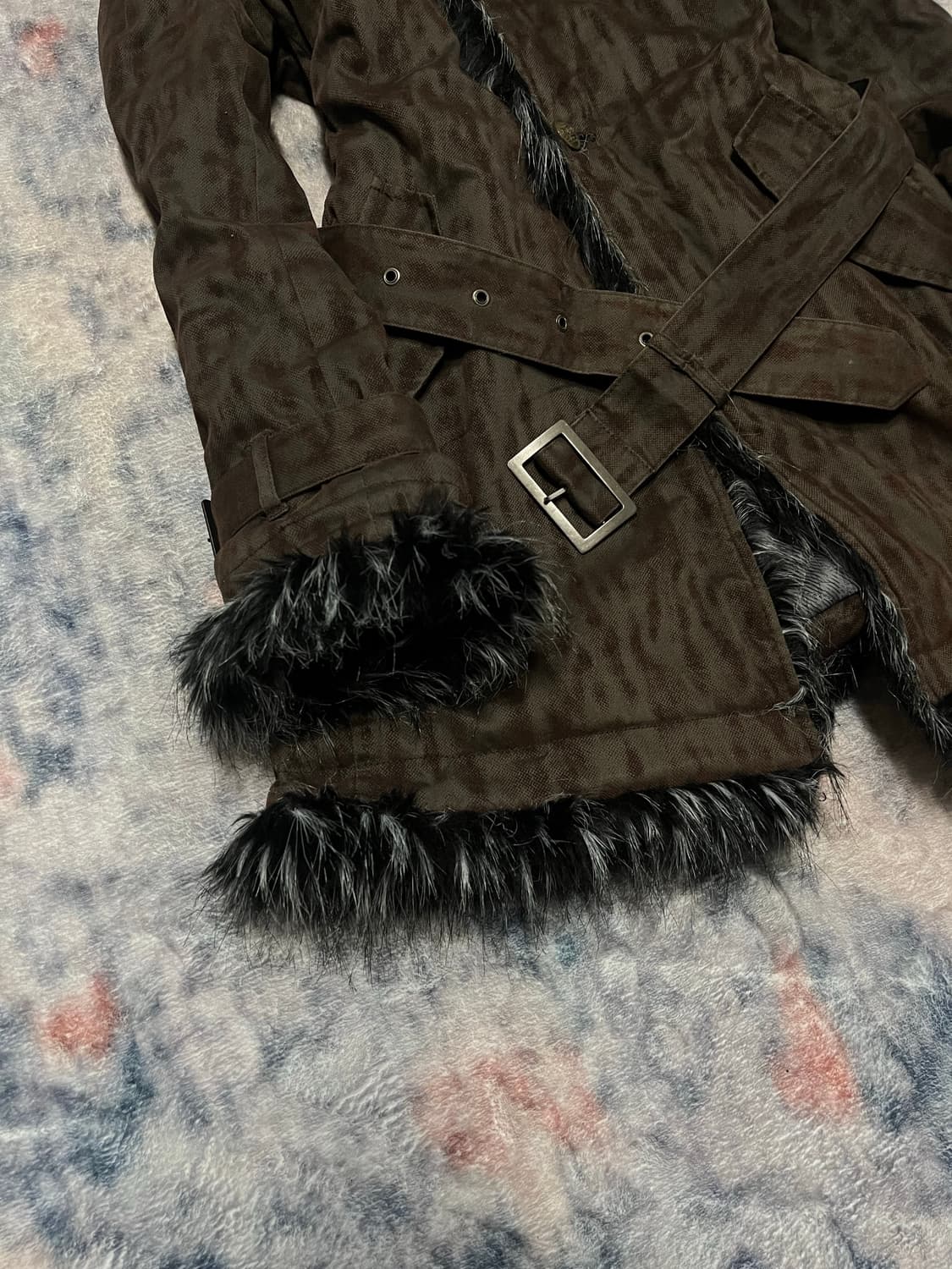 Spinash 00s archive leopard trimming fur 상품이미지4