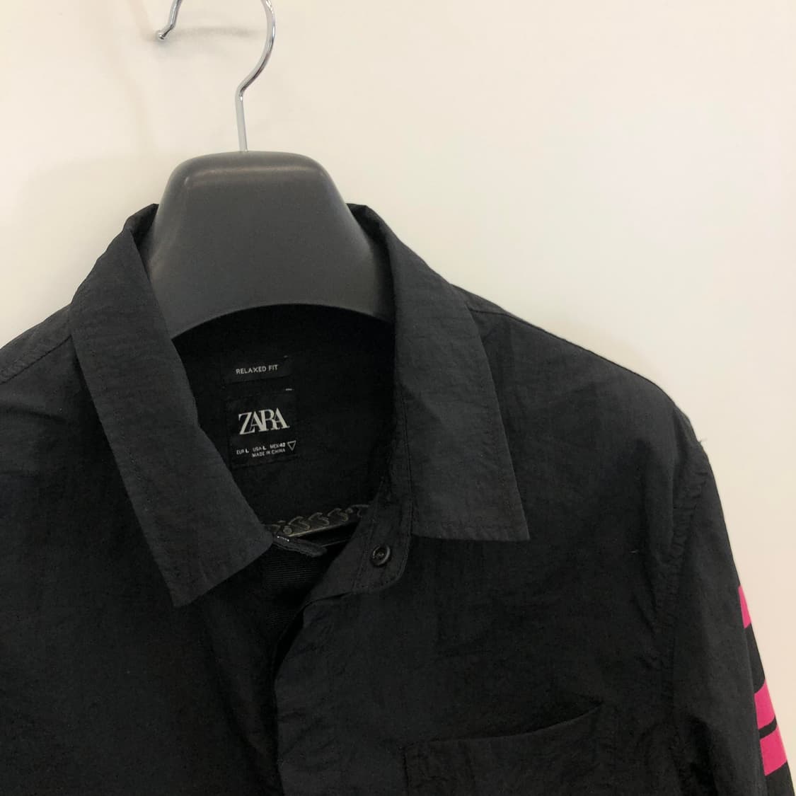 자라 dnwr 릴렉시드 우븐셔츠자켓 L 상품이미지3