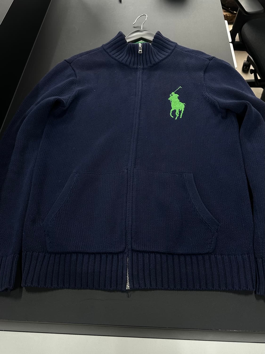 폴로랄프로렌 00s 빅포니 코튼 니트집업 상품이미지5