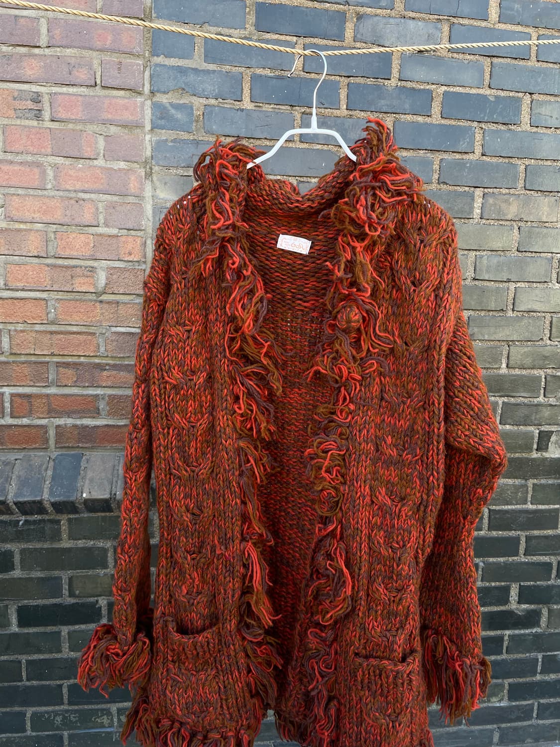 보헤미안프린지니트가디건 상품이미지1