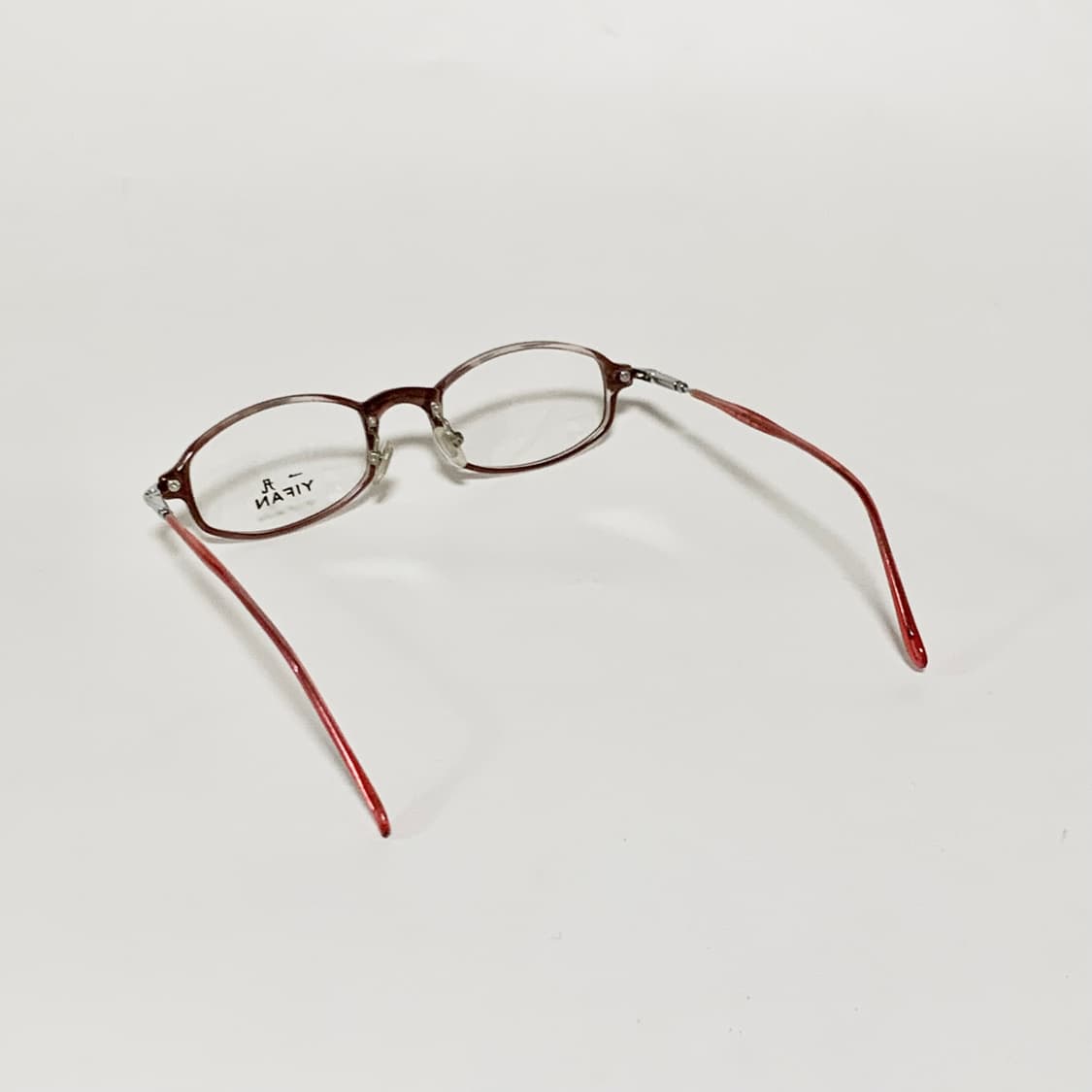 982 데드스탁 빈티지 안경테 레트로 타원형 오벌 슬림 브라운 남녀공용  상품이미지5