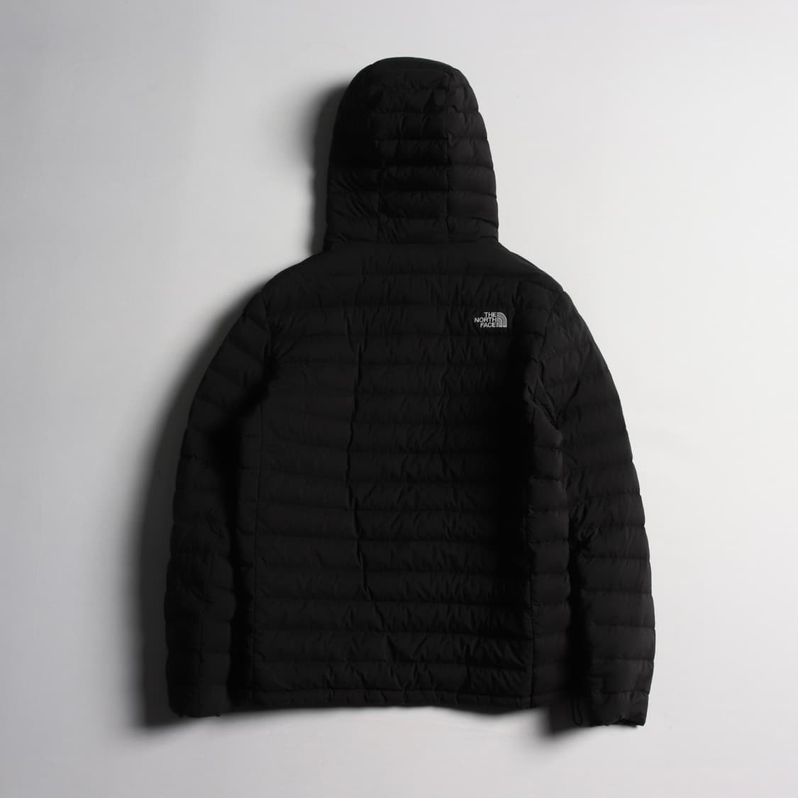 노스페이스 구스 다운 블랙 후드 경량 패딩 상품이미지4