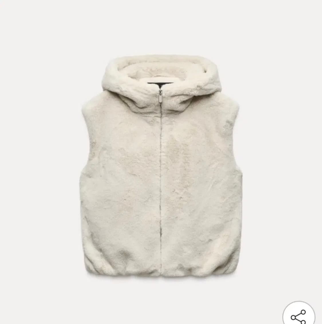 (m) 자라 퍼 후드 베스트 상품이미지1