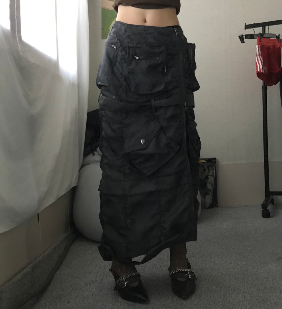 3CE 셔링 포켓 맥시스커트 상품이미지4