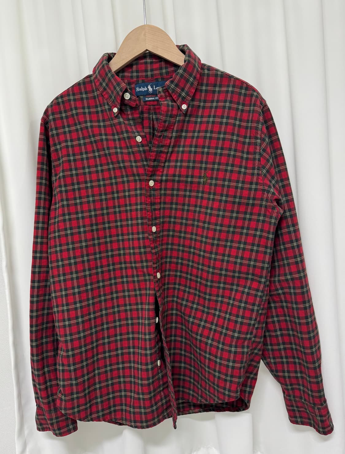 랄프로렌 클래식핏 체크 셔츠 상품이미지2