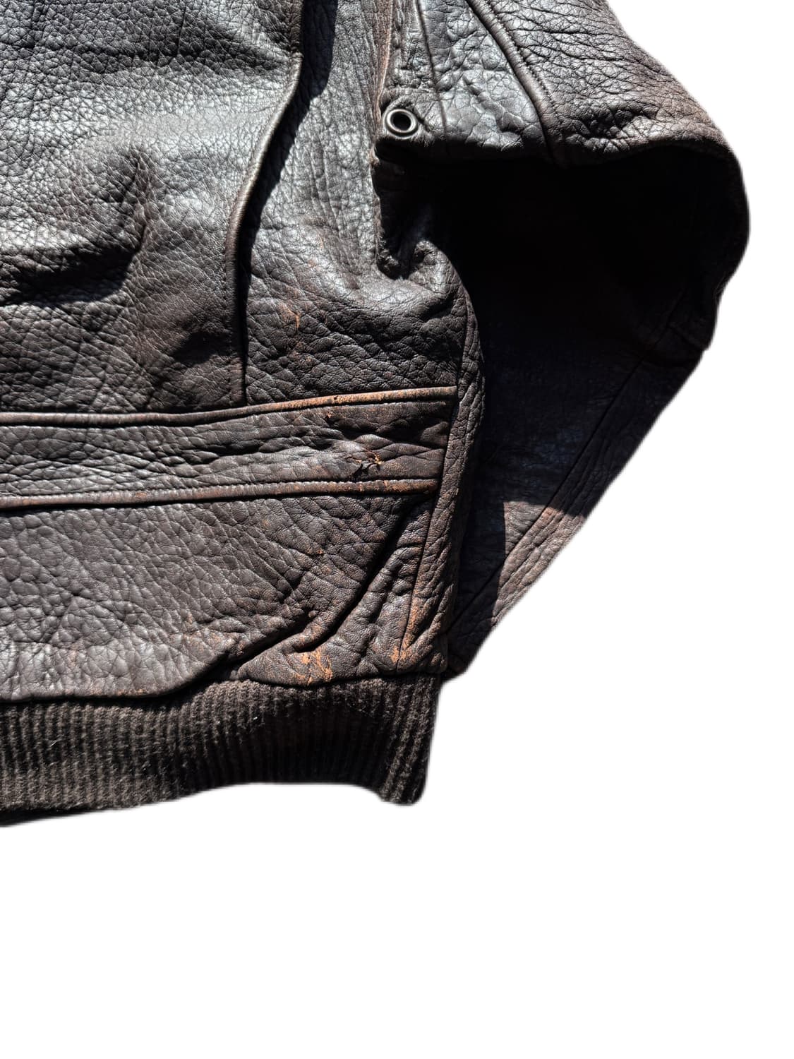 80s 리바이스 양가죽 a-2 플라이트 자켓 L(XL) 상품이미지5