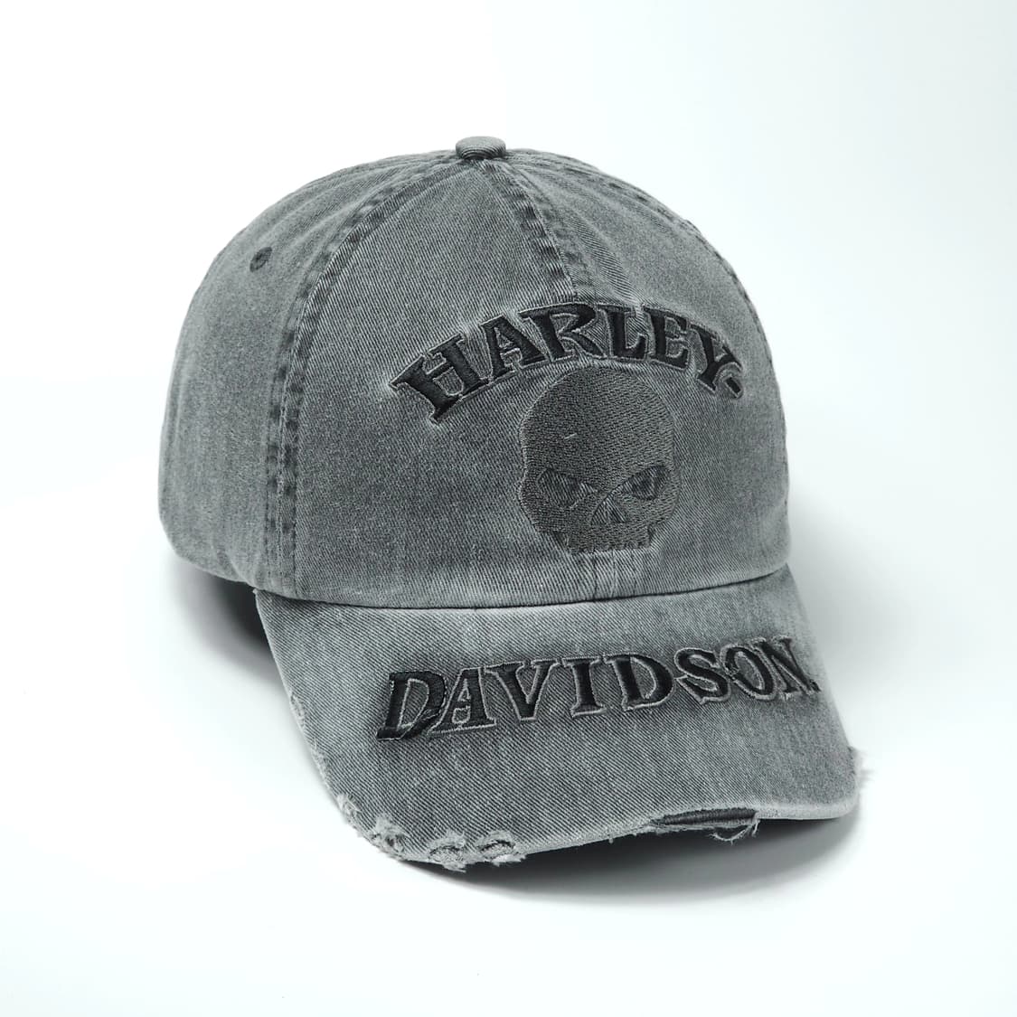 할리데이비슨 해골 자수 빈티지 볼캡 모자 상품이미지2