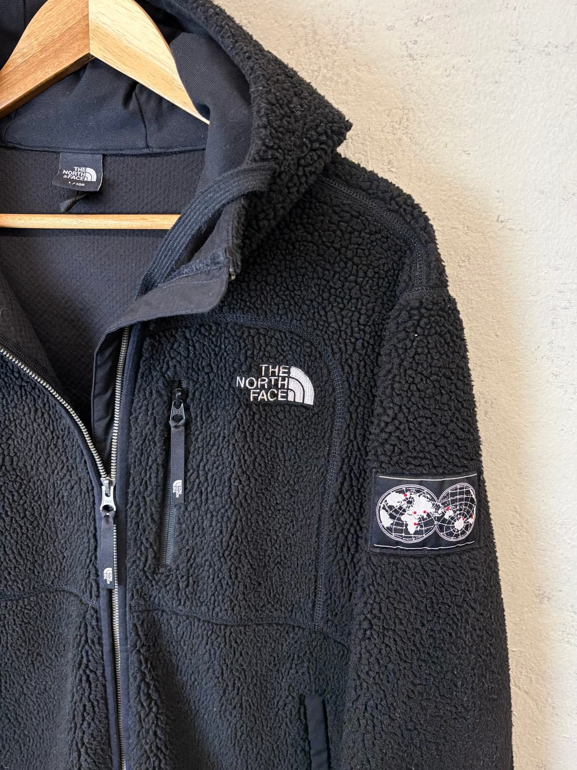 노스페이스 화이트라벨 스노우 플리스 자켓 블랙 상품이미지5