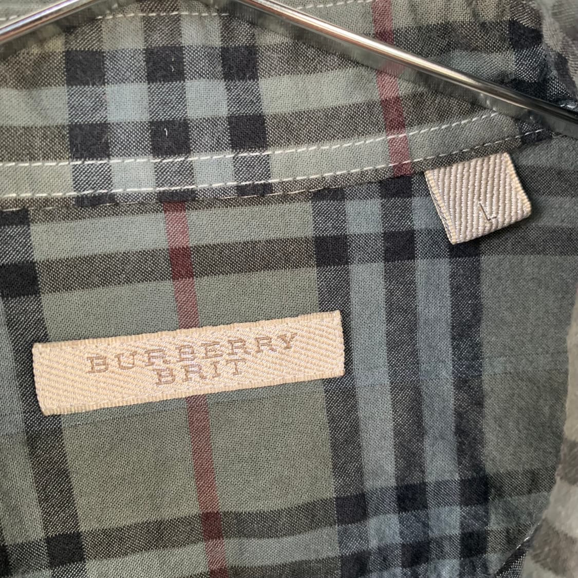 버버리 체크 셔츠 상품이미지3