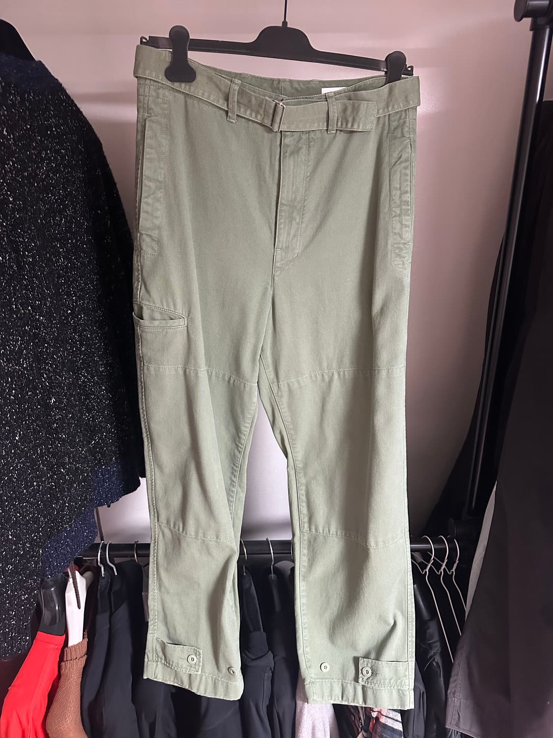 [M] 르메르 벨티드 밀리터리 팬츠 그린 컬러 상품이미지1