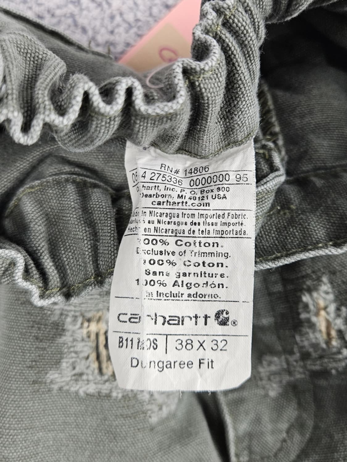 칼하트 리페어 밴딩 커스텀 카펜터 팬츠 ( 38 X 32 ) / 9977 상품이미지7