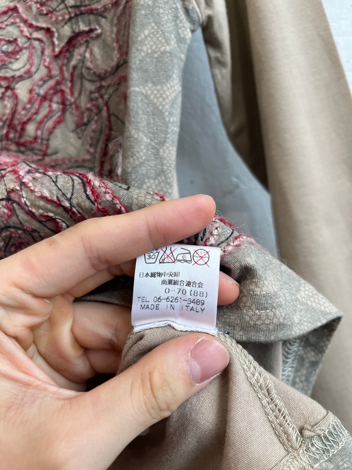 유럽빈티지 ELENAD 자수 롱슬리브 Made in ITALY 상품이미지6