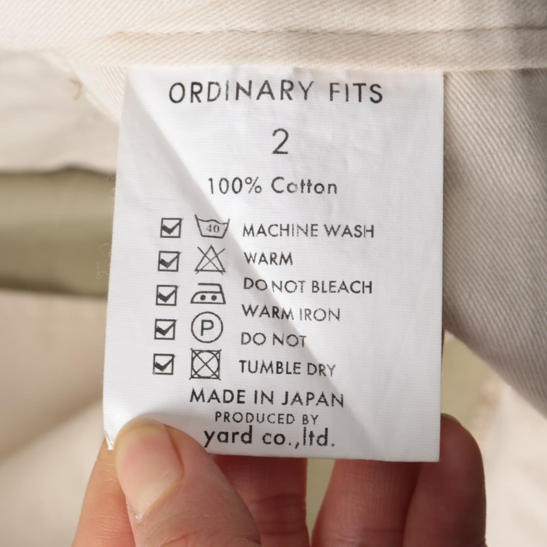 오디너리핏츠 코튼 팬츠   상품이미지8