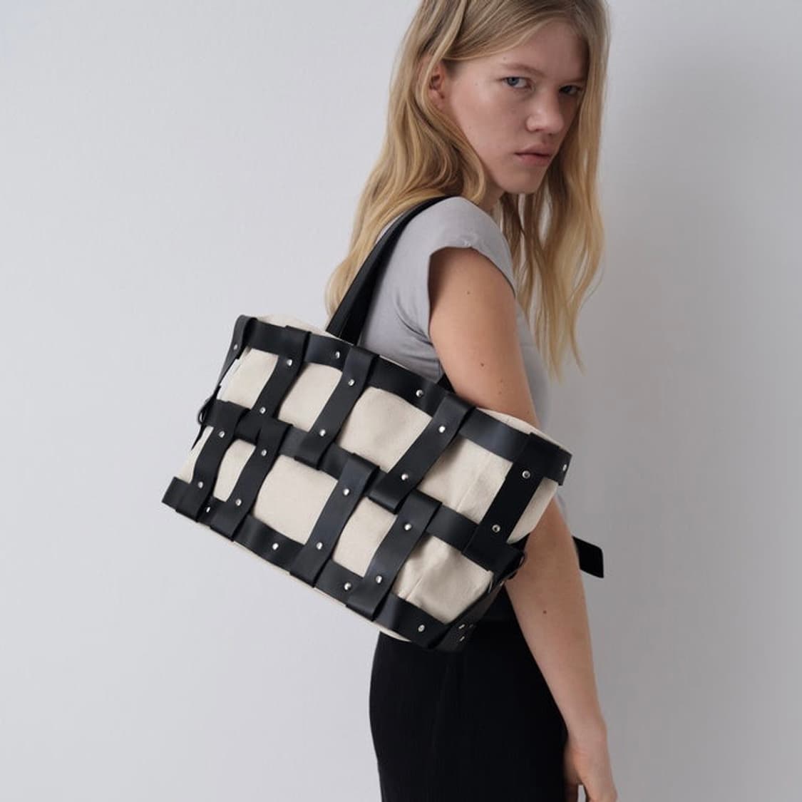 기마구아스 캔버스 쇼퍼백 상품이미지1