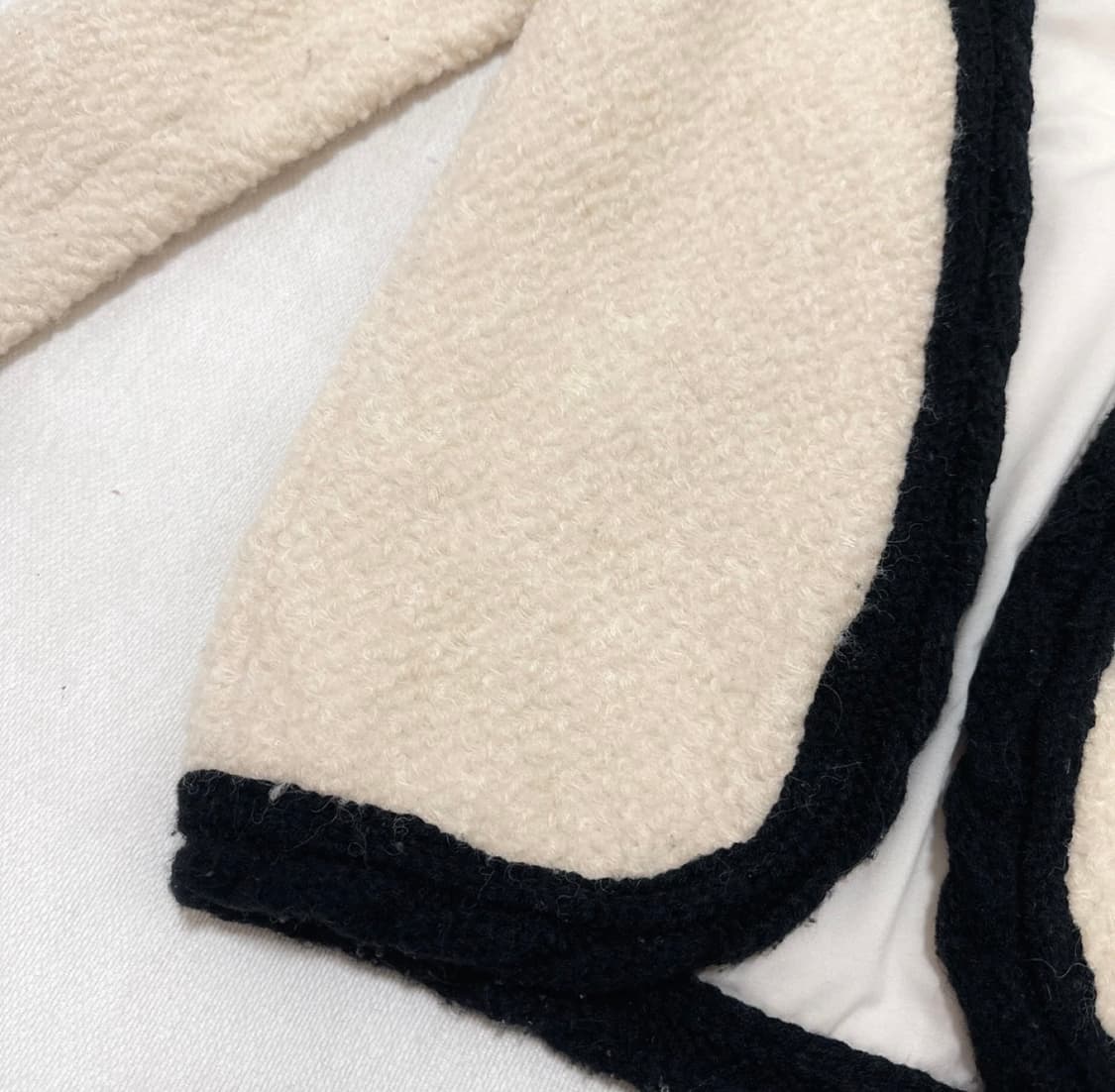 부클레 트웨이드 퍼자켓 가디건 상품이미지4