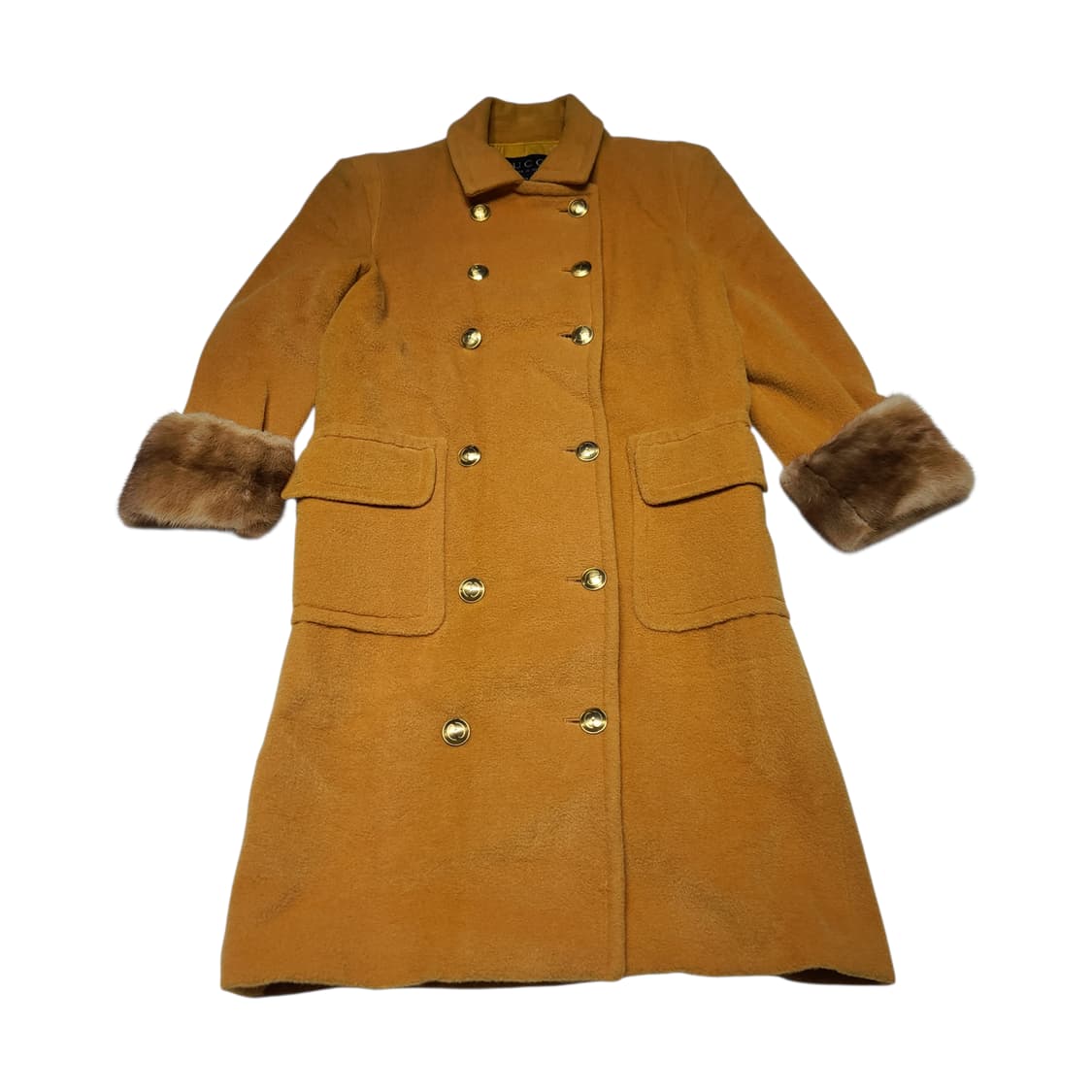 구찌 알파카 금장 더블 코트[40] 상품이미지1