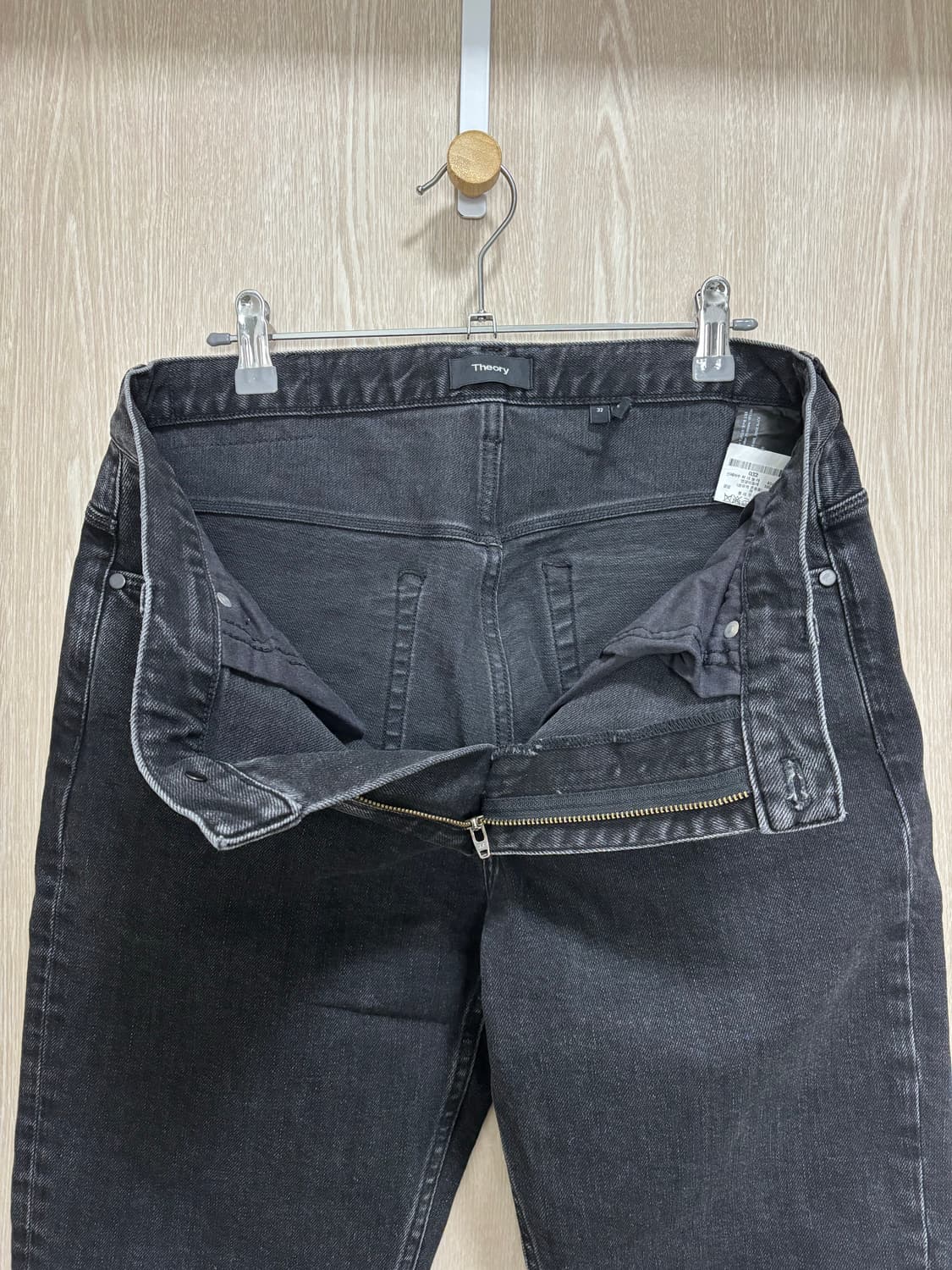 띠어리 헤이더 데님팬츠 서지 블랙 32" 상품이미지4