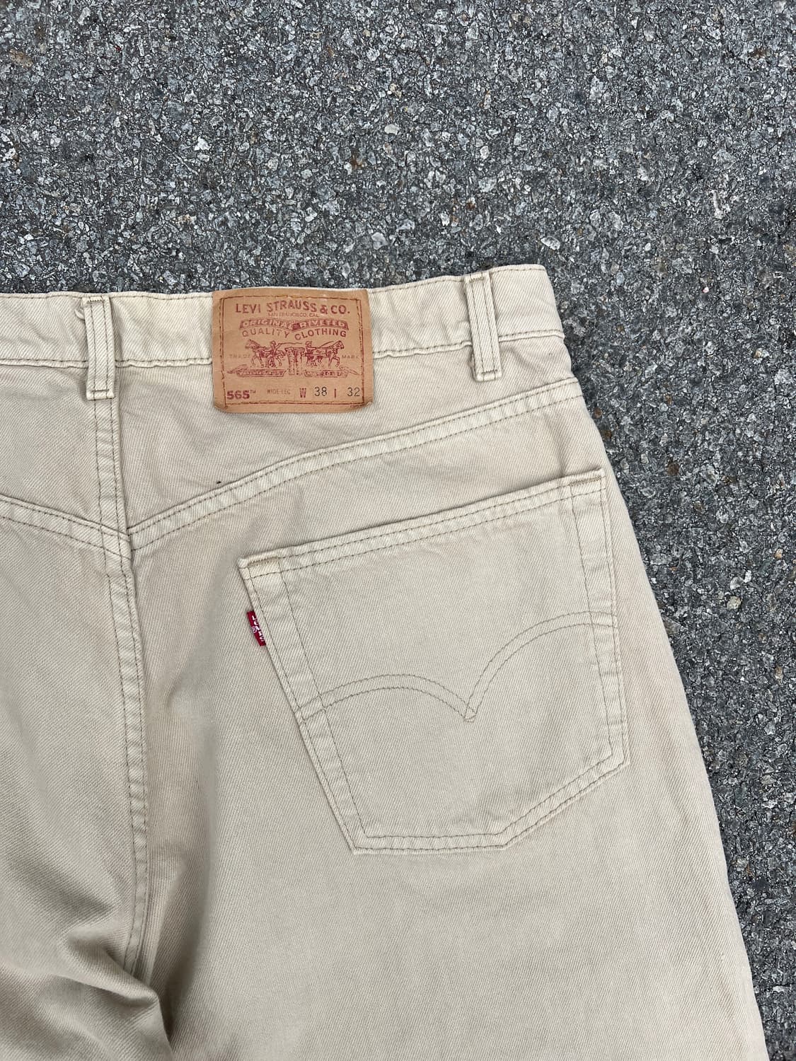 [36] 90s 미제 리바이스 565 크림 상품이미지6