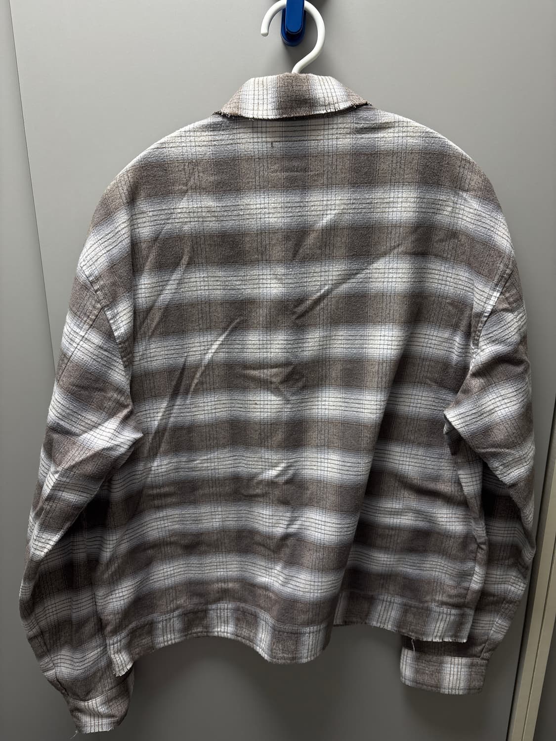 HUF 체크 크롭 집업 셔츠 M 상품이미지2