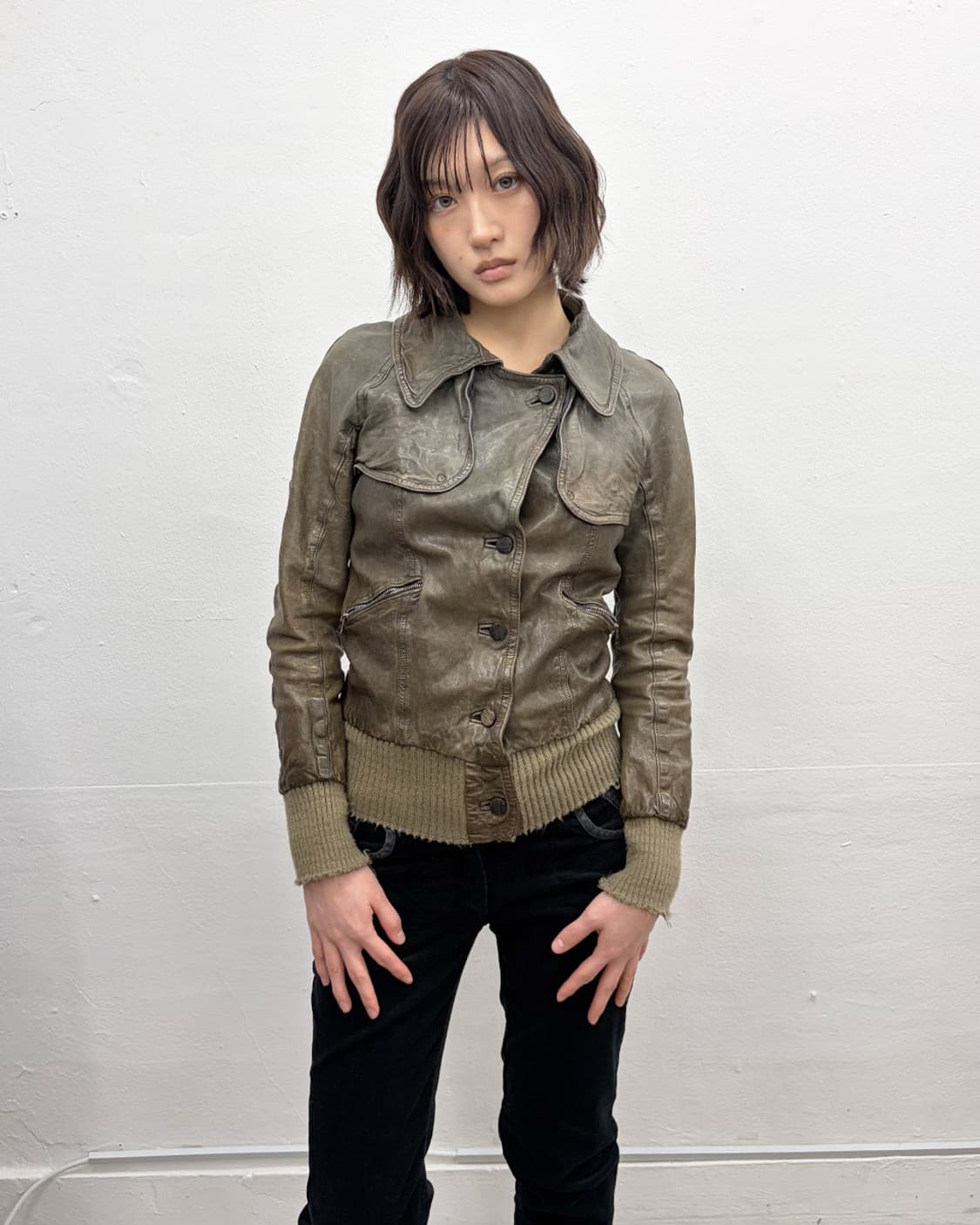 조르지오 브라토 퍼 트리밍 베라펠레 레더 자켓 상품이미지6