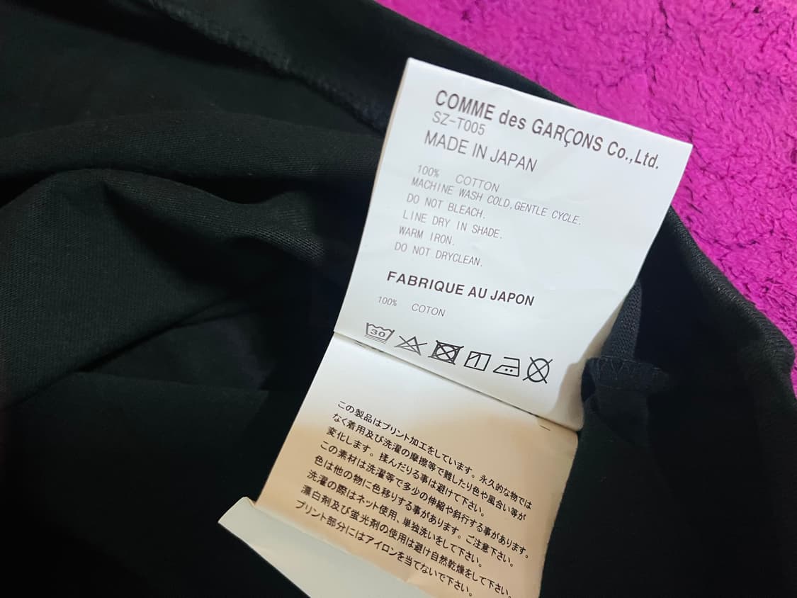 CDG 꼼데가르송 로고 반팔 티셔츠 드립니다(새상품/정품) 상품이미지4