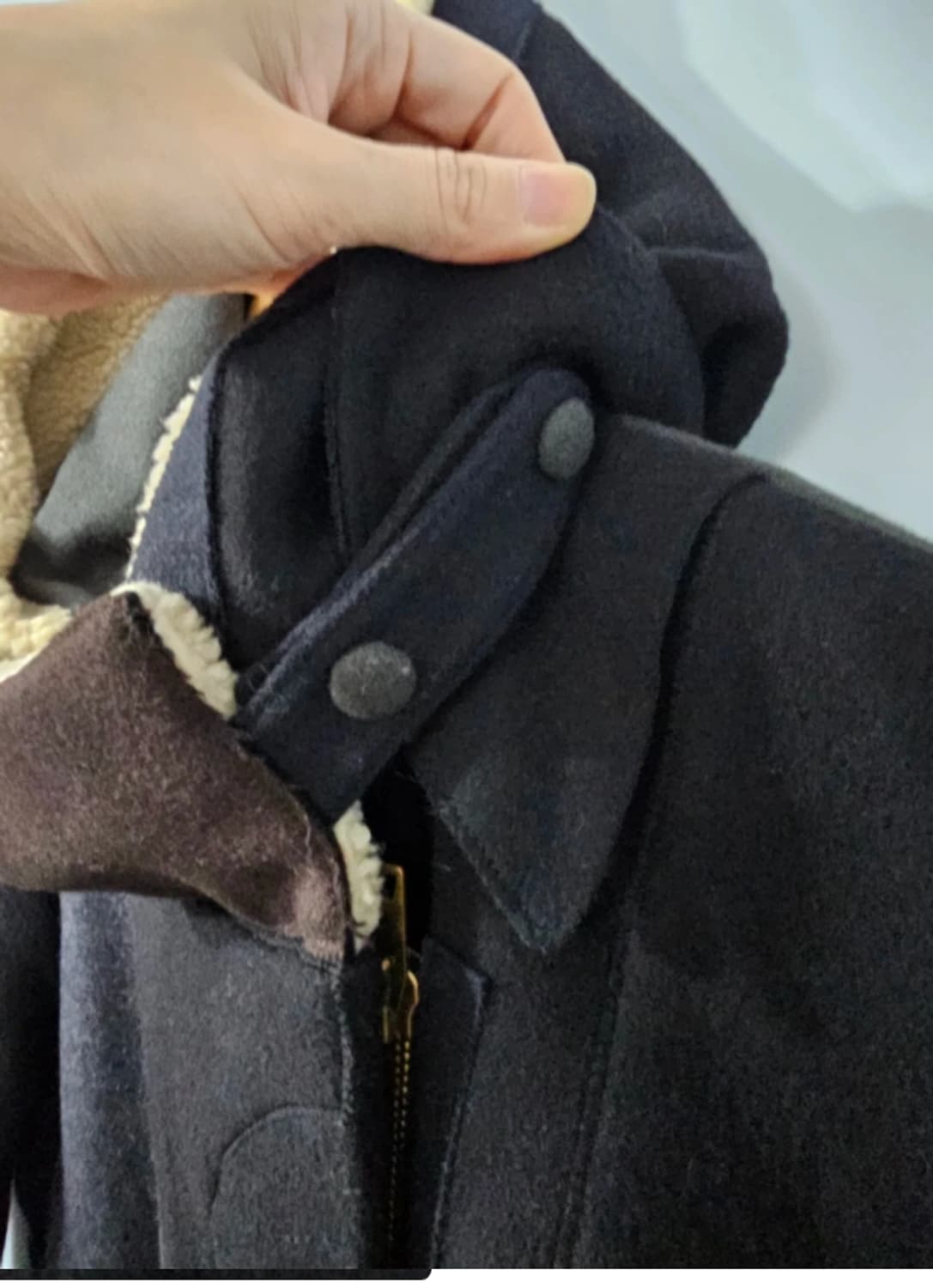 시스템 한섬 SYSTEM 무스탕 후드 패딩 코트 ~55반 상품이미지5