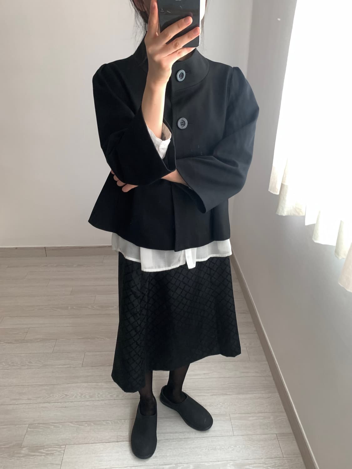 high neck button jacket 상품이미지9