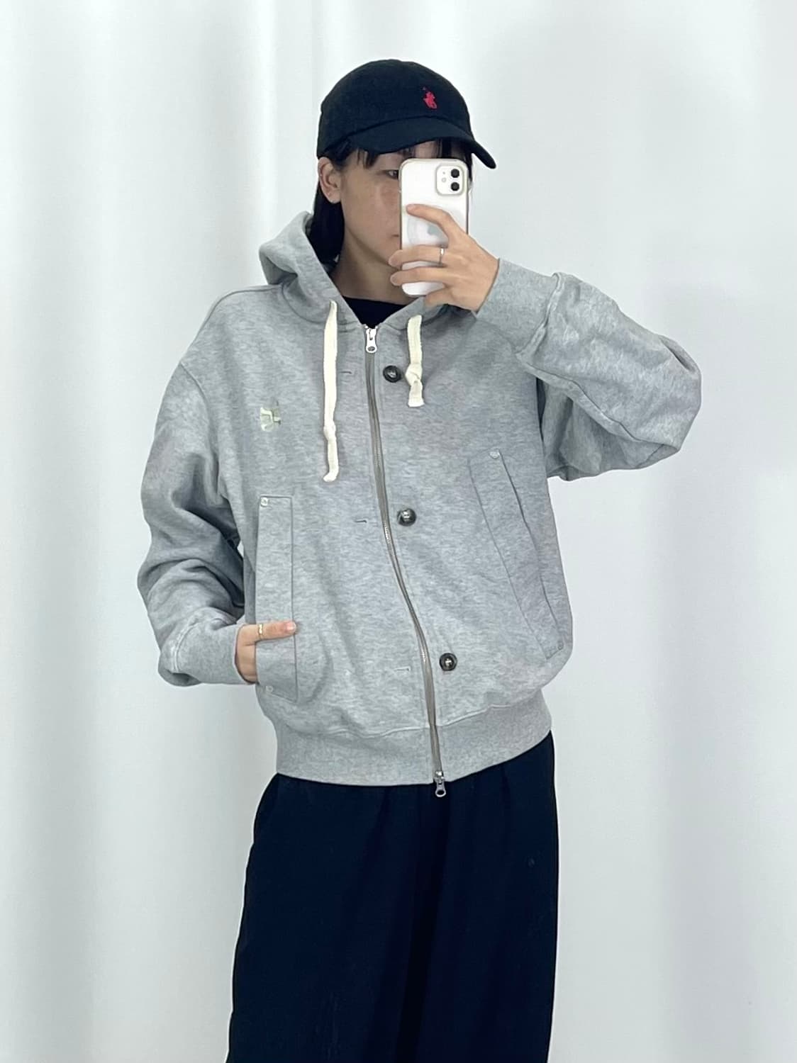 [2XL]세터 그레이 후드집업  상품이미지1