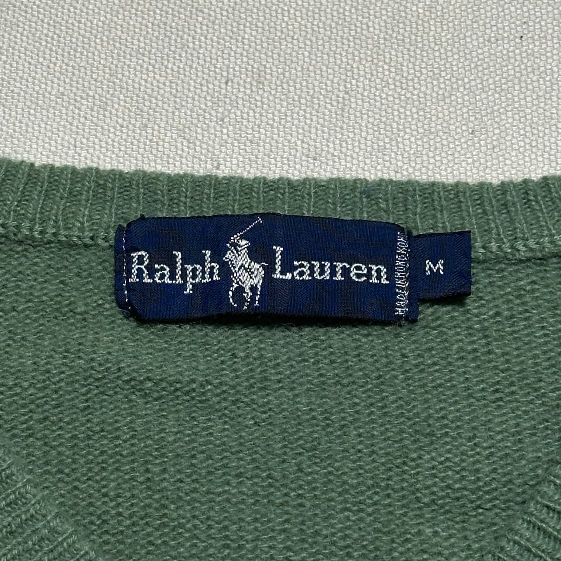 M 폴로랄프로렌 라이트 그린 브이넥 램스울 니트 상품이미지4