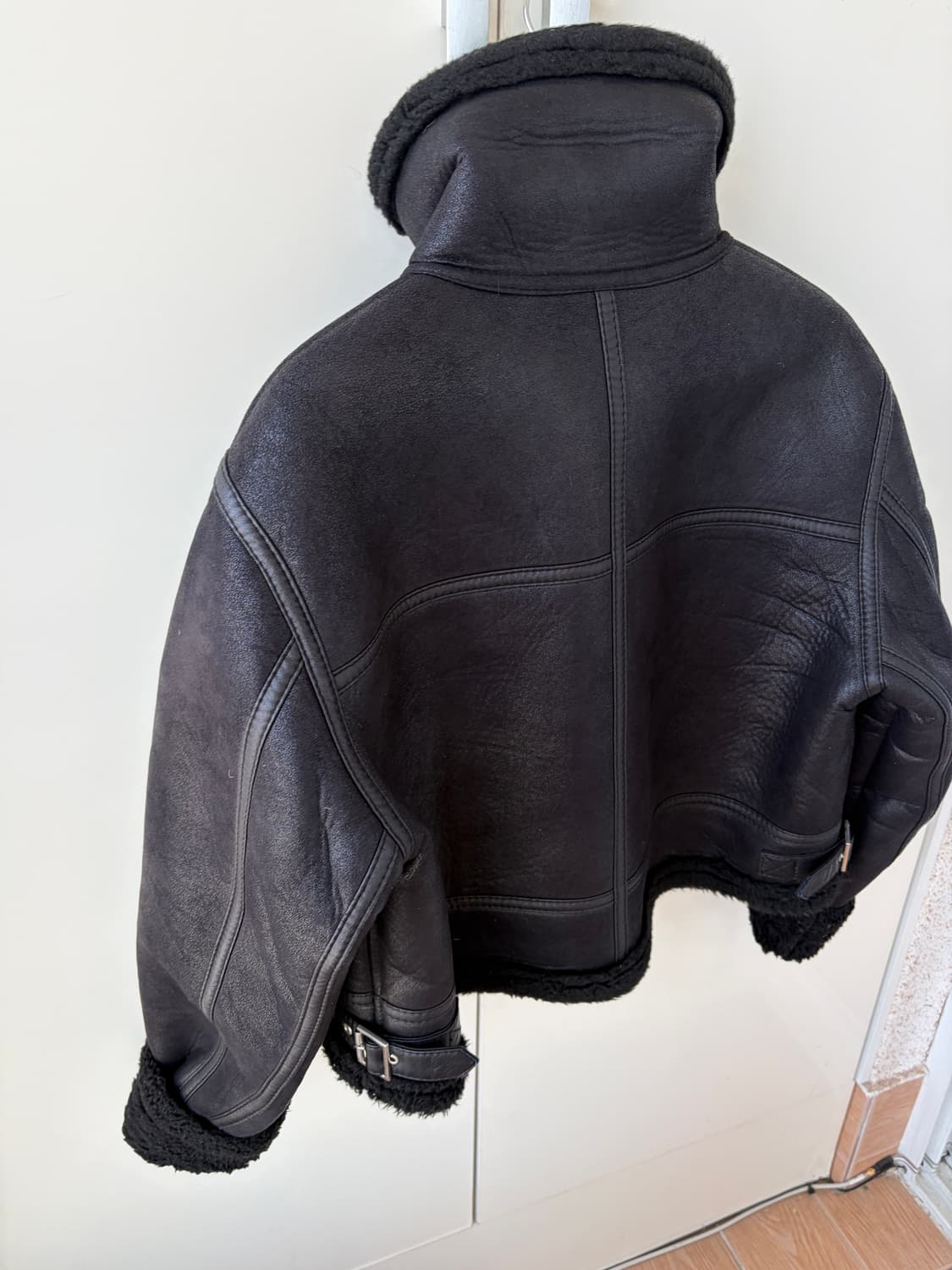 블랙 무스탕 자켓 상품이미지9