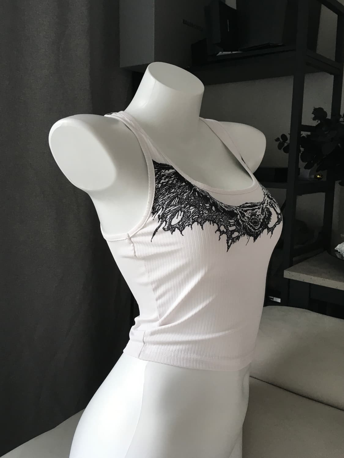 ༒ Bat Printed Sleeveless 상품이미지2