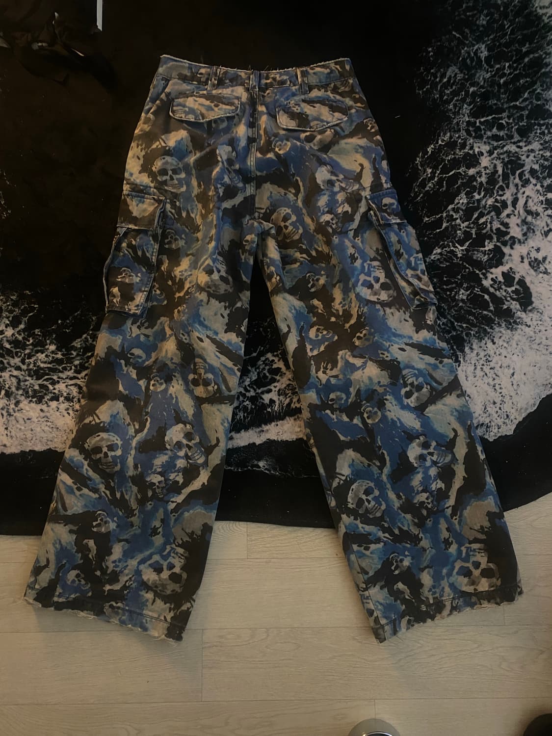 ERL 스컬프린트 카고팬츠 상품이미지2