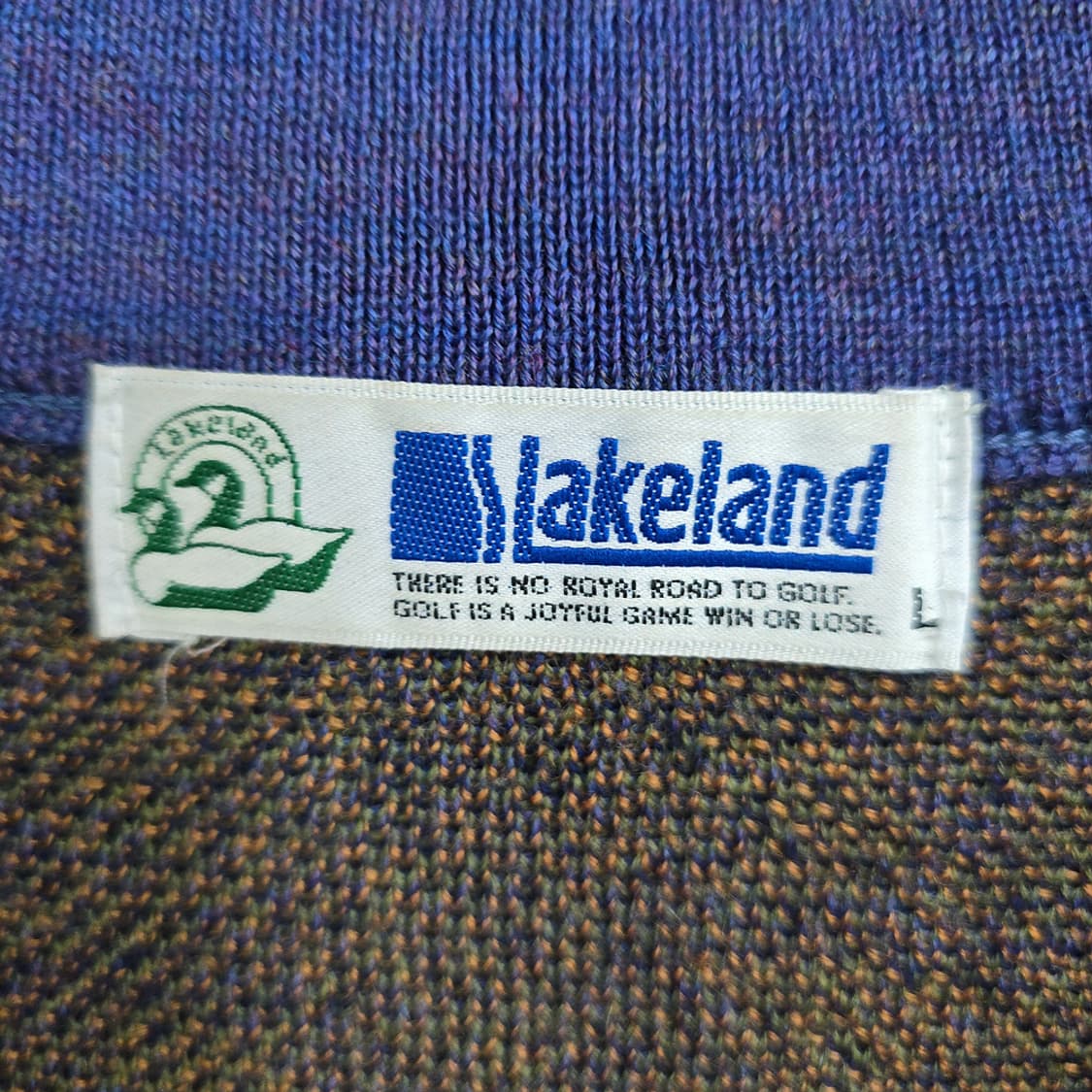 레이크랜드(Lakeland) 울 패턴 브이넥 니트 L 상품이미지6