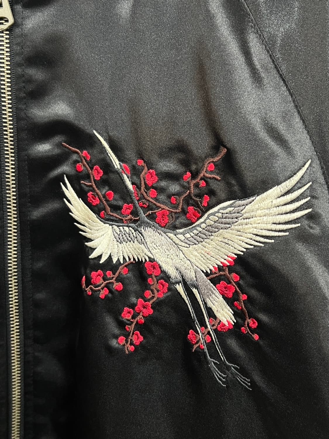 언더에어 학 자수 빈티지 스카쟌 자켓 상품이미지3