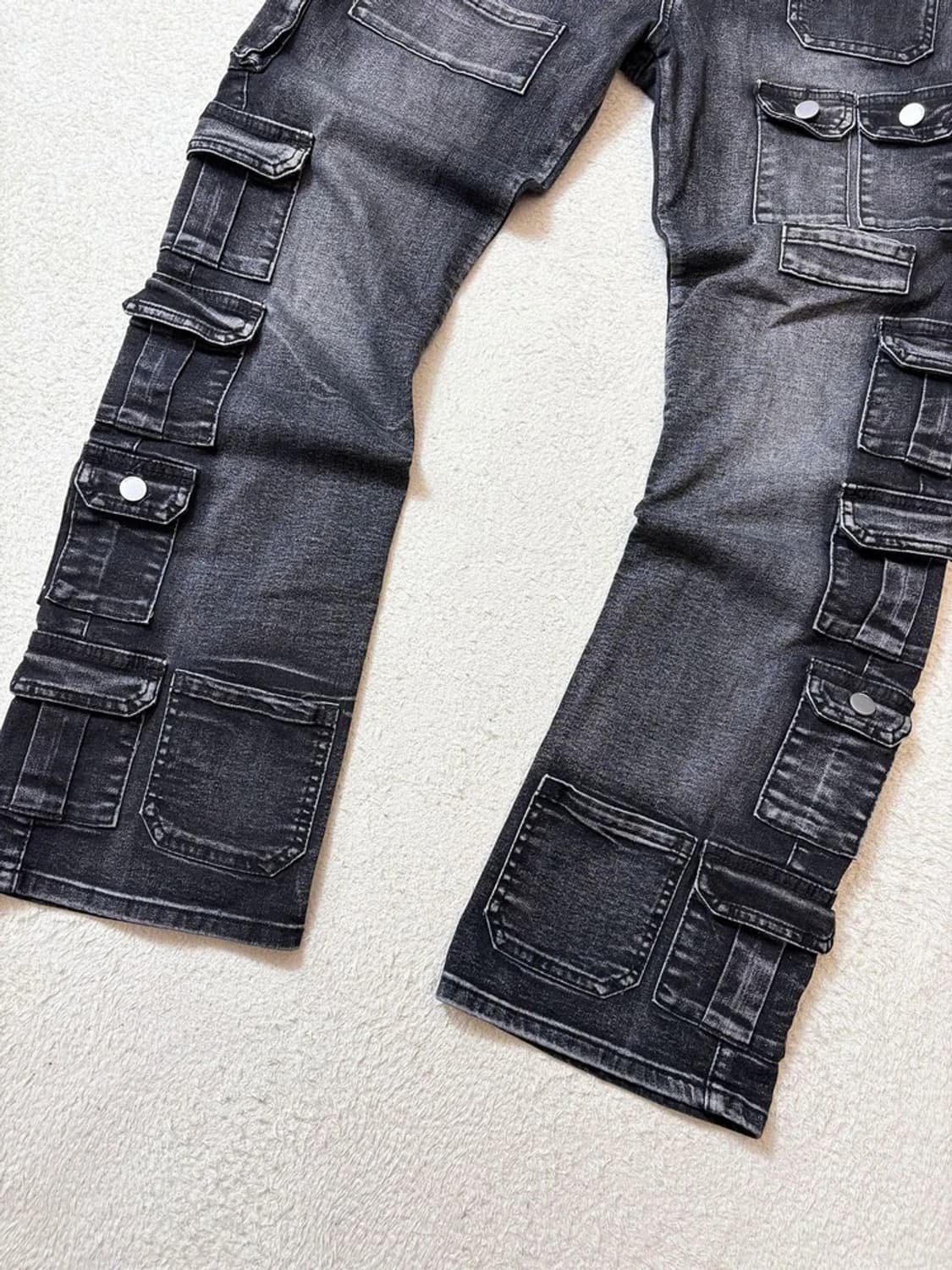 Selected 맥시멀 Y2K 카고 데님 팬츠 PN6774 상품이미지3