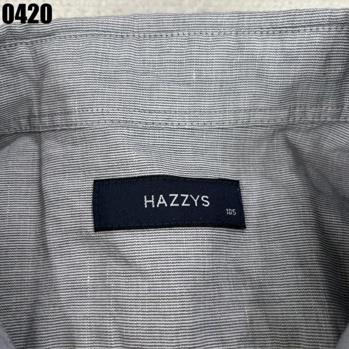 HAZZYS 헤지스 그레이 반팔 셔츠 XL 상품이미지2