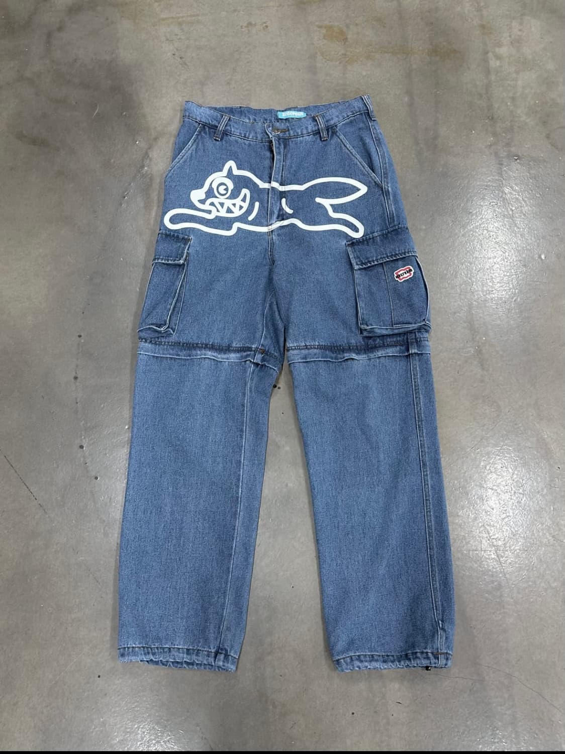 BBC 아이스크림 러닝독 투웨이 데님카고팬츠 상품이미지1