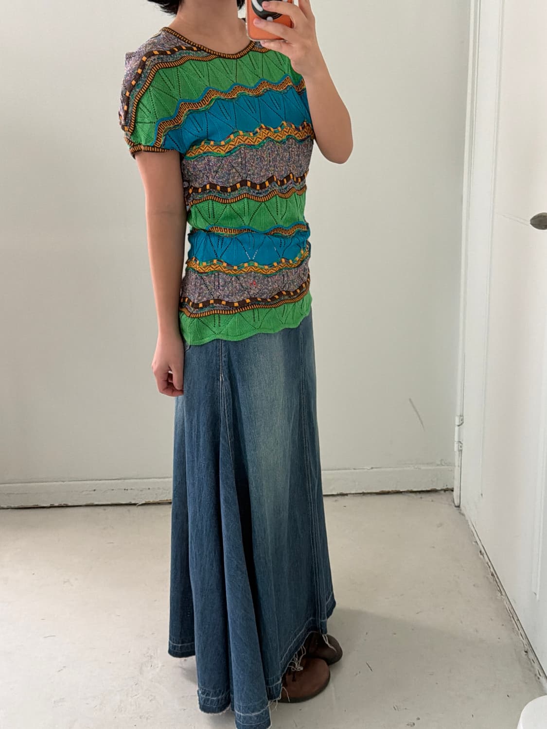 일본빈티지 모리 크로셰 슬리브리스 상품이미지3