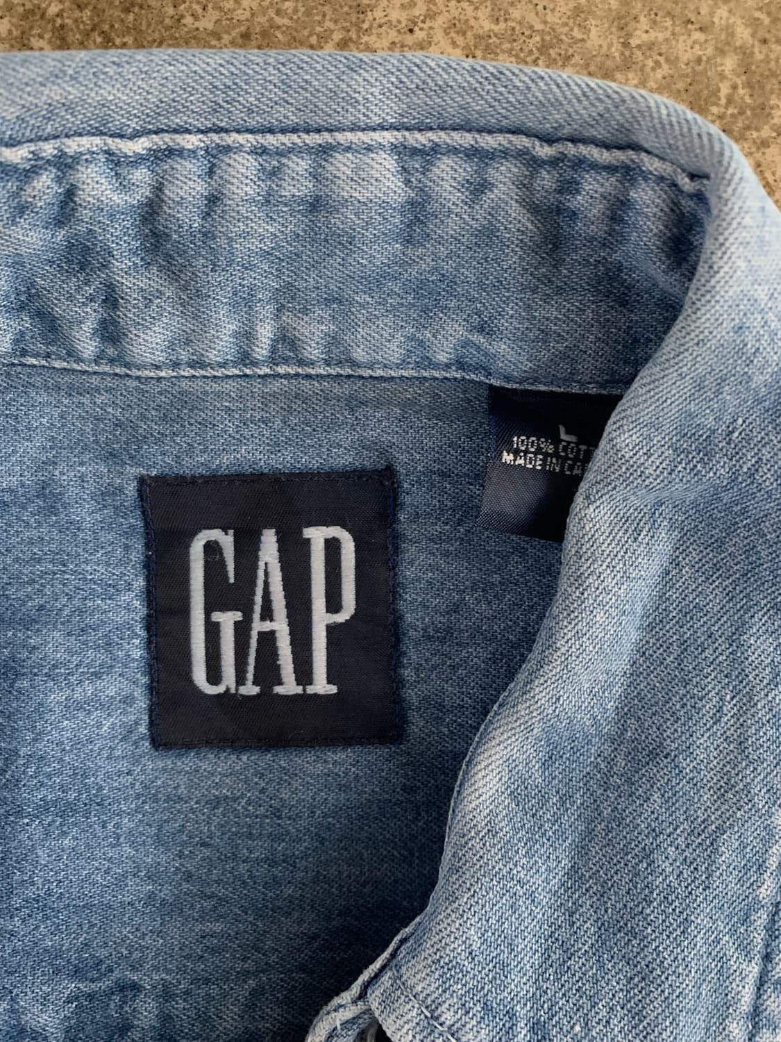 올드 갭 데님 버튼다운 셔츠 상품이미지3