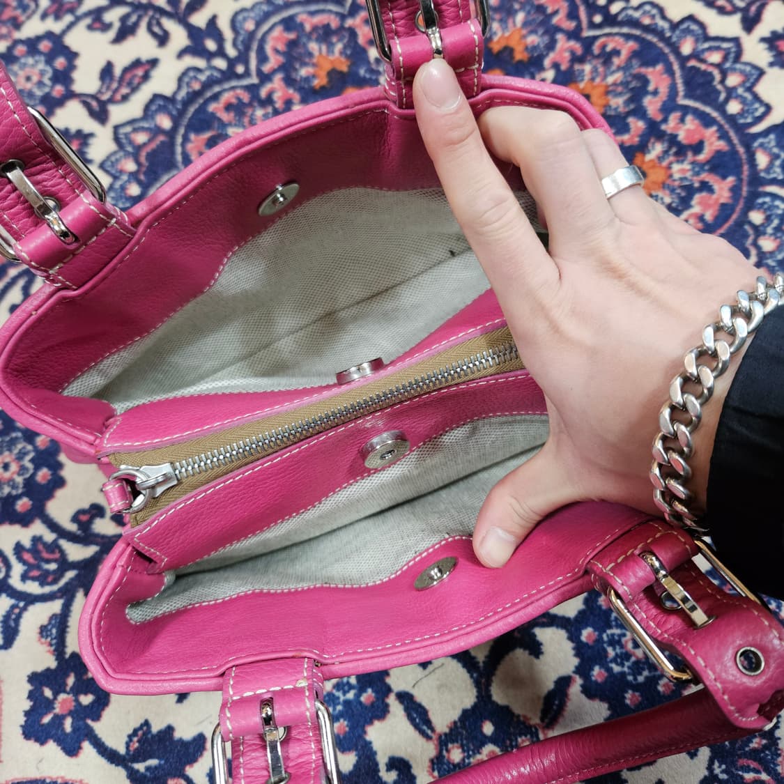 DOONEY&BOURKE in Italy 핫 핑크 미니 토트백  상품이미지6