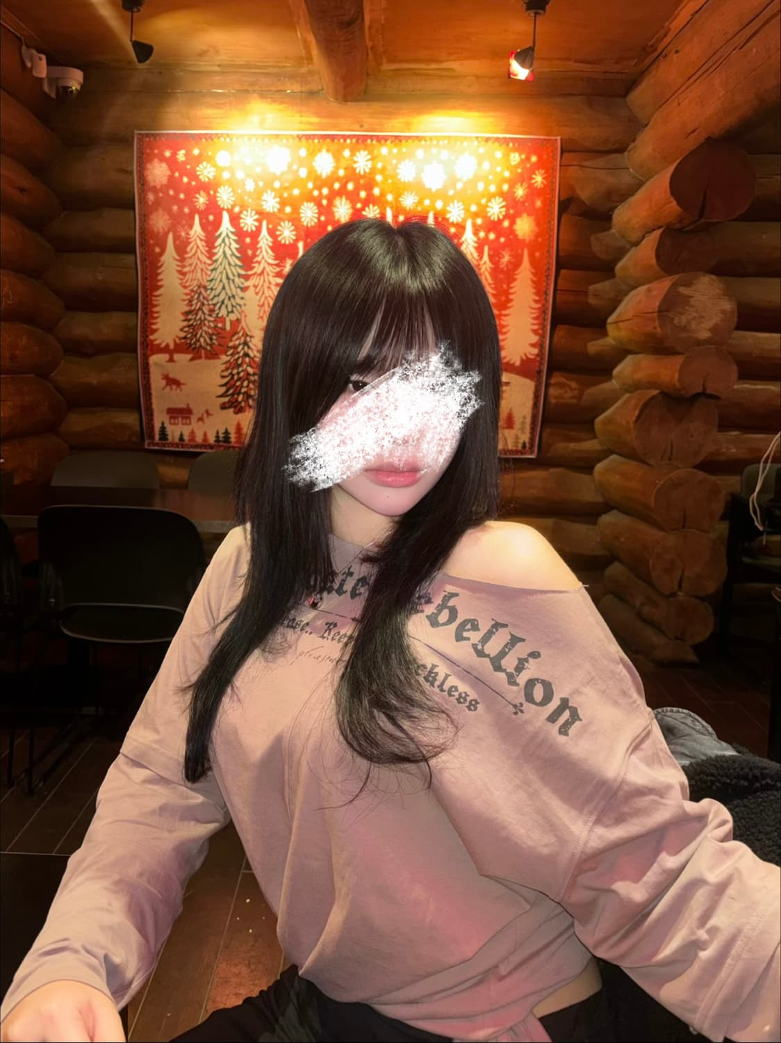 Noice Tie Long Sleeve Top Brick Brown 상품이미지3