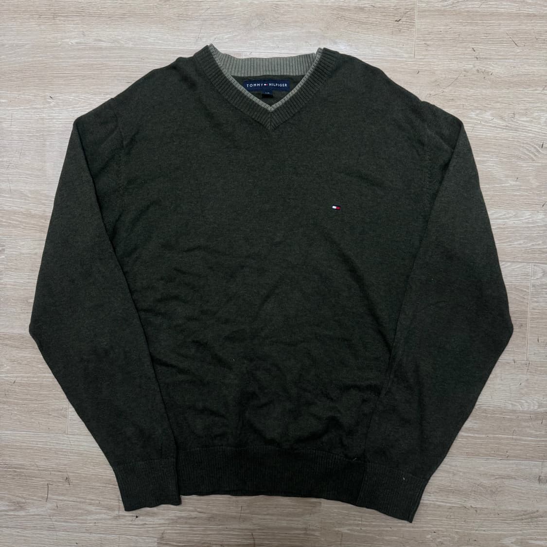 타미힐피거 스몰플래그 코튼 니트 상품이미지1