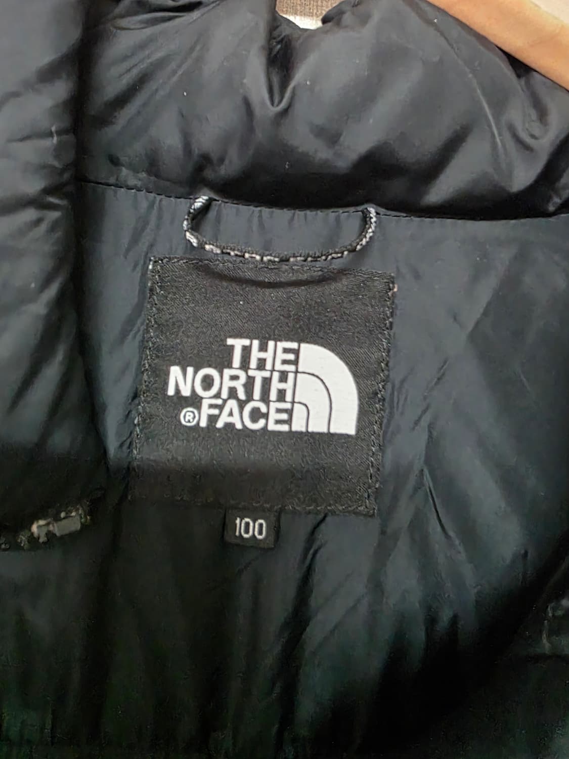노스페이스 700 눕시 블랙 구스다운 패딩 사이즈 100 하자 마지막사진 상품이미지7